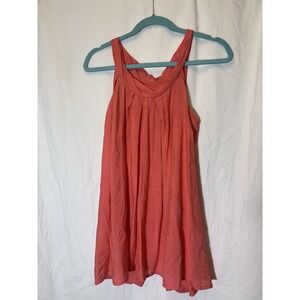 Costa Blanca Coral Red Slip Dress‎ Size Medium L6